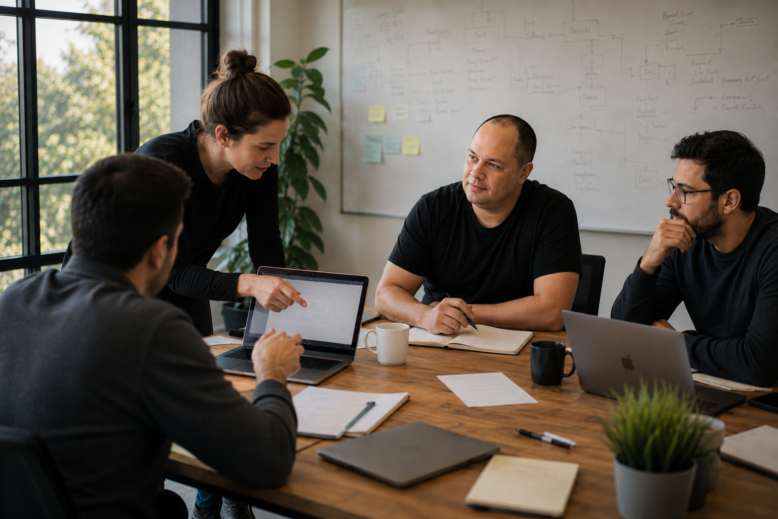 Amir Hanan listening during a collaborative product discussion